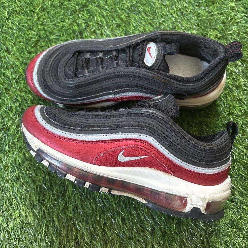 Nike Air Max 97 SE GS Black Varsity Red Silver FB3245-001 Size 4.5Y Women’s 6